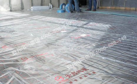 發(fā)熱電纜安裝現(xiàn)場