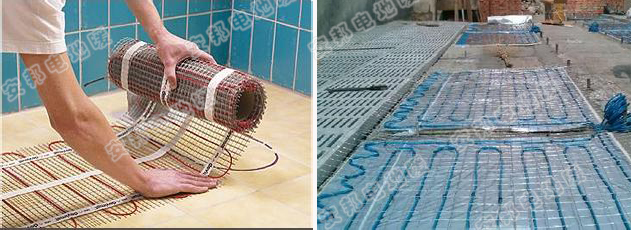 安邦電地暖現(xiàn)場安裝