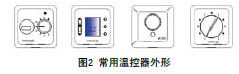 常用電地暖溫控器外形